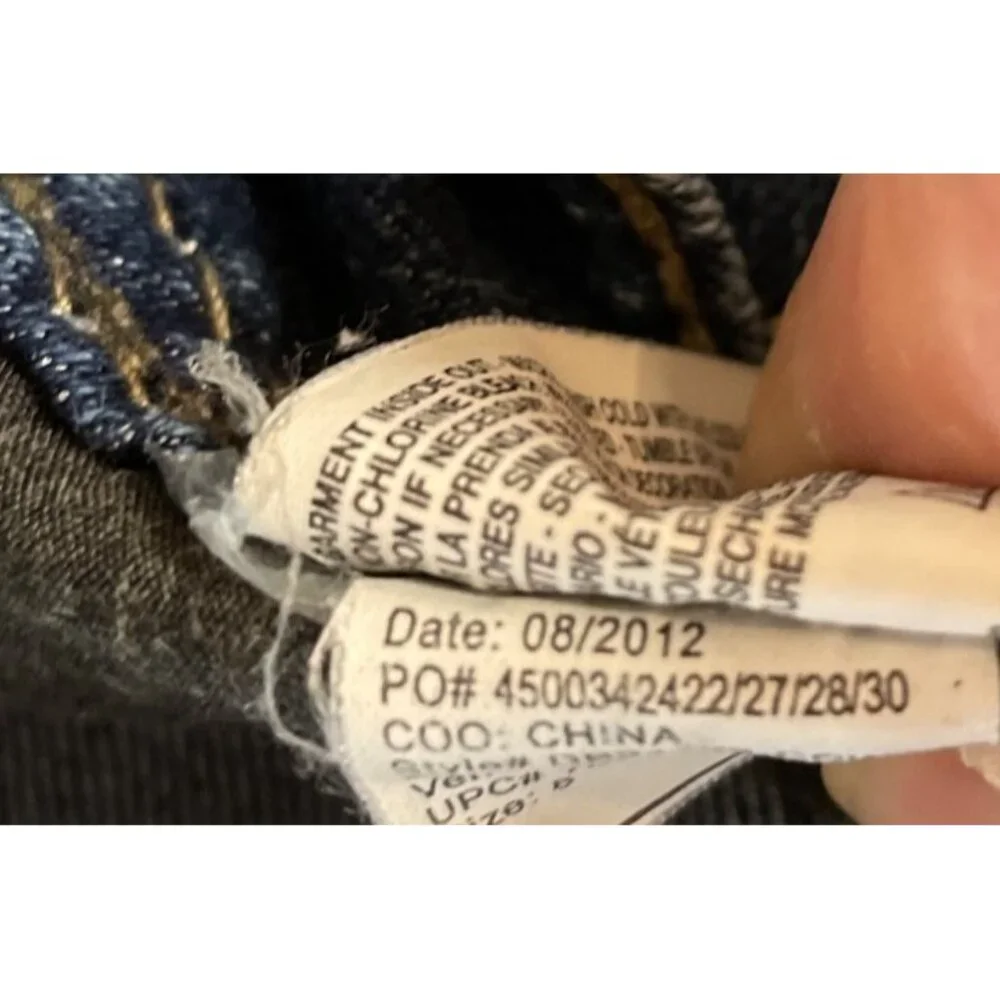 Bandolino Womens Missy Size 8 Embellished Pocket Bootcut Jeans Medium Wash Denim - Picture 11 of 11